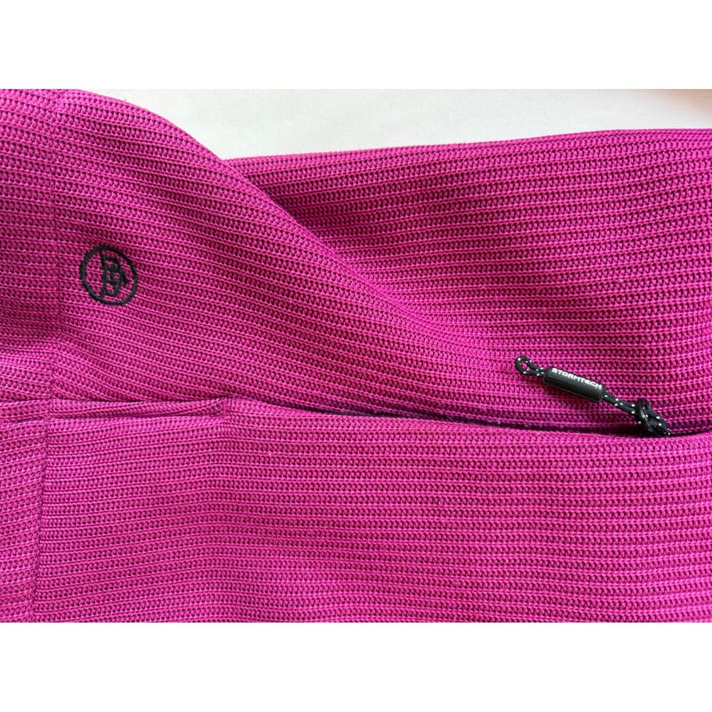 Stormtech Performance Womens Magenta Pink Ribbed Fleece Lined Hooded Jacket M - Picture 4 of 7